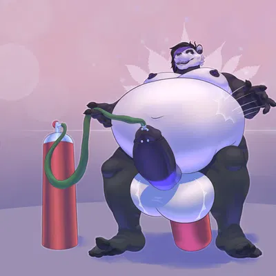 pandaburloon (character) created by fennecaust