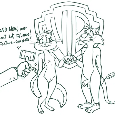 penelope pussycat, sylvester (looney tunes) (looney tunes, warner brothers) created by redout