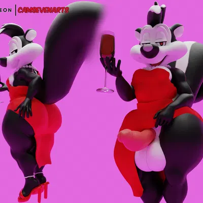 pepe le pew (looney tunes, warner brothers) created by camseven
