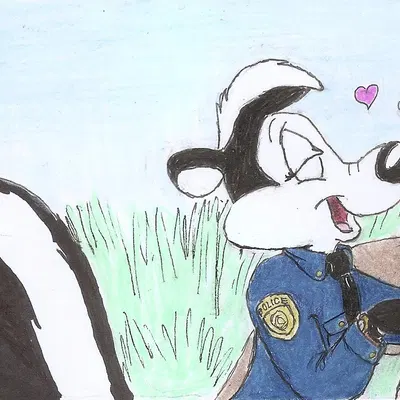 pepe le pew (looney tunes, warner brothers) created by rufe squirrel