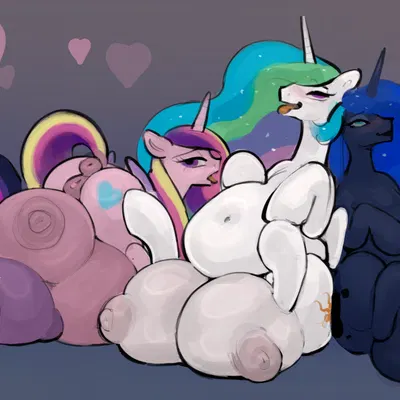 princess cadance (mlp), princess celestia (mlp), princess luna (mlp) (friendship is magic, hasbro) created by roostercocke, umamipenis