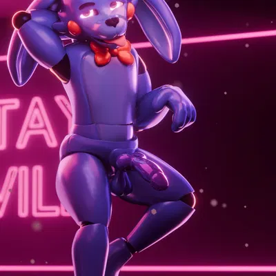 puppet bonnie (fnafsl) (five nights at freddy's, scottgames) created by afterglownsfw