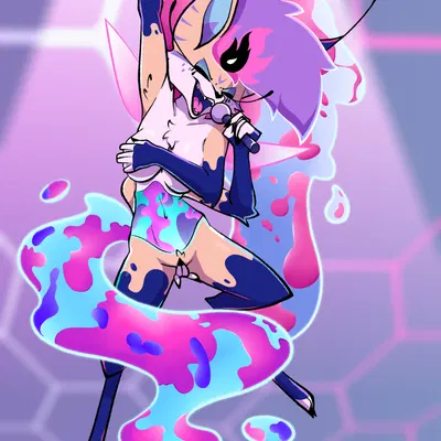 queen bee-lzebub (helluva boss) (hellaverse, helluva boss) created by half dime