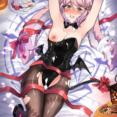 rabbit (12tails) (12tails, halloween) created by warinmon