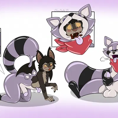 rambley raccoon (indigo park) created by fox0808