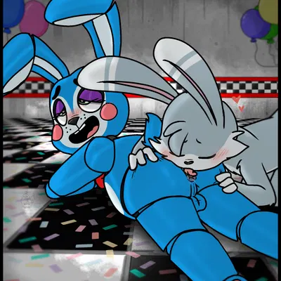 ray the vigilante, toy bonnie (fnaf) (five nights at freddy's, five nights at freddy's 2) created by muffinlewds