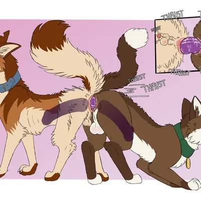 red (badfurgood), scotty (mr. blue) created by badfurgood