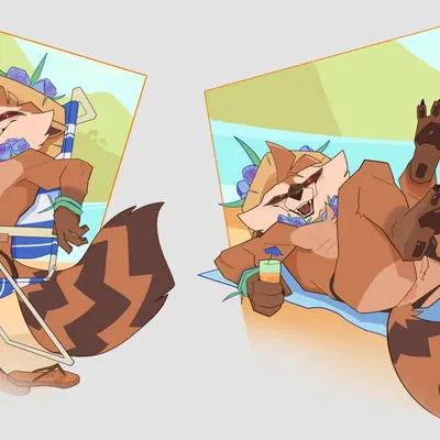 rocket raccoon (guardians of the galaxy, marvel) created by servali sketch