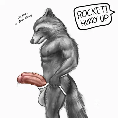 rocket raccoon (guardians of the galaxy, marvel) created by tompi (artist)