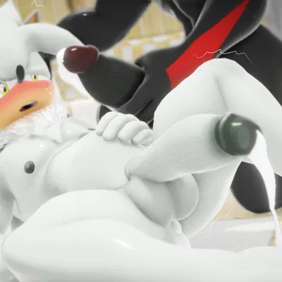 shadow the hedgehog, silver the hedgehog (sega, sonic the hedgehog (series)) created by artemissaturn