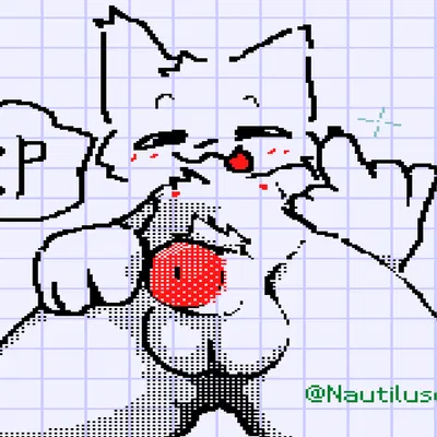 silly cat (mauzymice) (boy kisser (meme)) created by nautiluso o