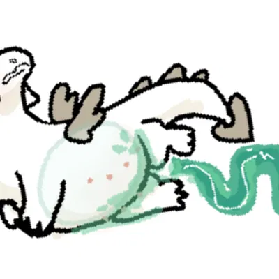 snow dragon (jellycat) (jellycat, mythology) created by sipoftoast