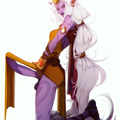 soraka (league of legends, riot games) created by stickysheep