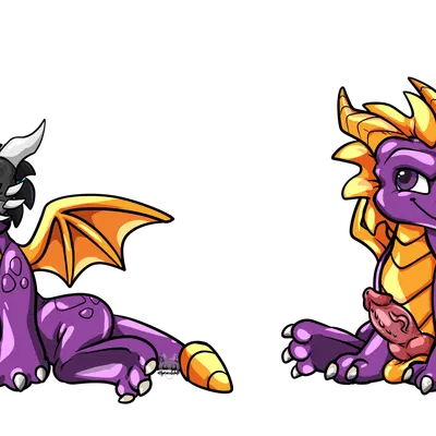 spyro, xero (captainscales) (activision, mythology) created by hypnosiswolf