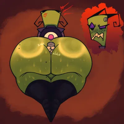 tak (invader zim) (invader zim, nickelodeon) created by lazypunkarts