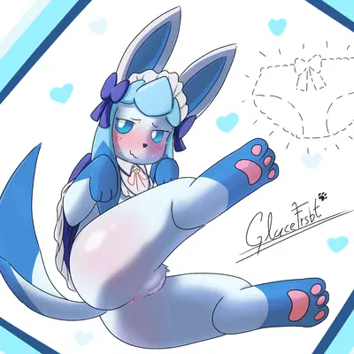 tea party style glaceon (nintendo, pokemon) created by glacefrostbite
