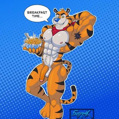 tony the tiger (frosted flakes, kellogg's) created by serak claw