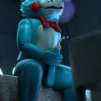 toy bonnie (fnaf) (five nights at freddy's, five nights at freddy's 2) created by jizzyfox