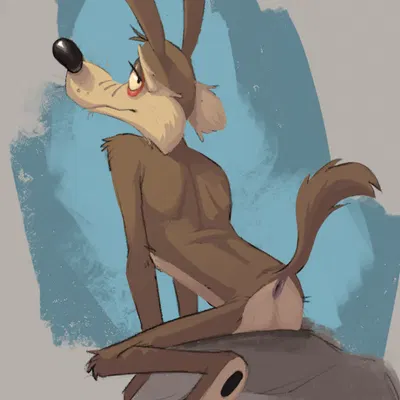 wile e. coyote (looney tunes, warner brothers) created by concupisco