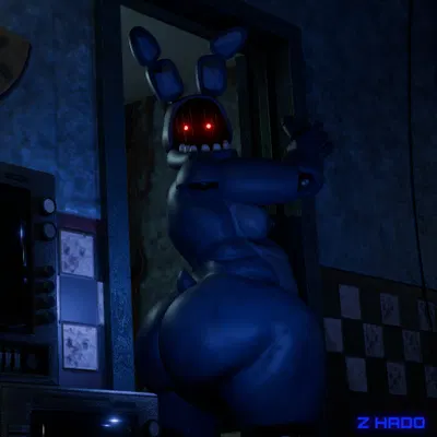 withered bonnie (fnaf) (five nights at freddy's, five nights at freddy's 2) created by z hado