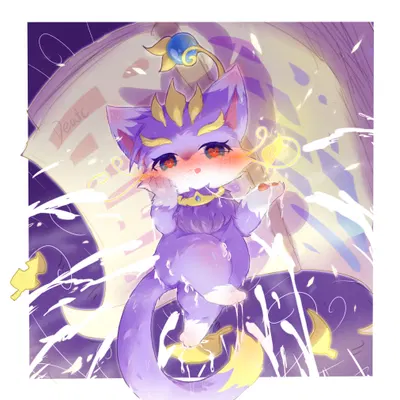 yuumi (lol) (league of legends, riot games) created by deaic