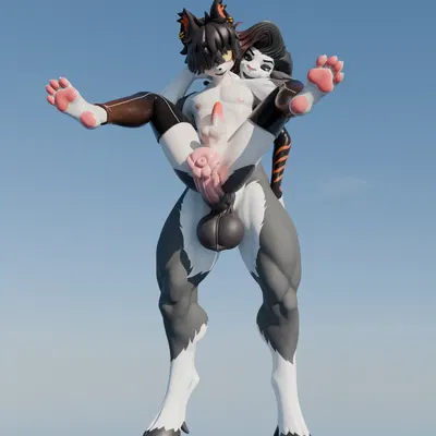 aak (arknights), stella (leodamodeler) (arknights, hypergryph) created by gostlywolf