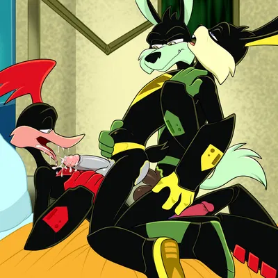 ace bunny, rev runner, tech e. coyote (loonatics unleashed, looney tunes) created by lonbluewolf