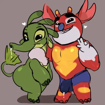 ace (lilo and stitch), felix (lilo and stitch) (disney, lilo and stitch) created by azulejo