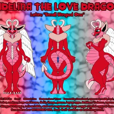 adelina the love dragon (mythology) created by heartlessangel3d