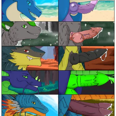 aira (aira dragon), azazelek, brom (sahurus) (mythology, penis lineup) created by diagoryart