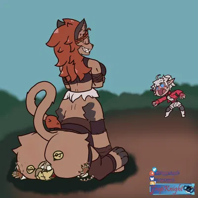 alisaie leveilleur, krile baldesion (ff14), wuk lamat (final fantasy, final fantasy xiv) created by trapknight