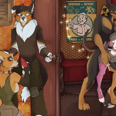 alyssa kintana, arek (wolfwithglasses), emlynn kintana (fallout, microsoft) created by lordofthetroglodytes