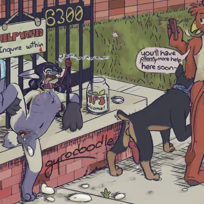 alyx frost, griff (mrbirdy), mabel frost (mythology) created by gyrodoodle