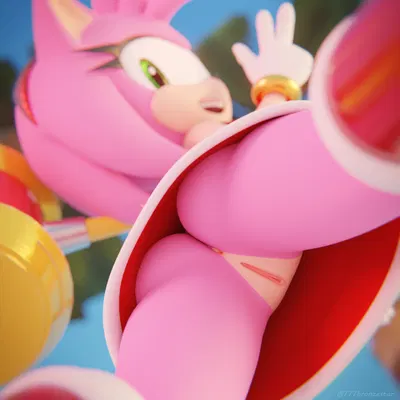 amy rose (sega, sonic the hedgehog (series)) created by 777bronzestar