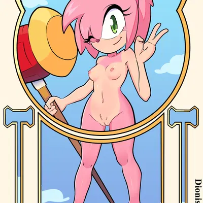 amy rose (sega, sonic the hedgehog (series)) created by dioniso kitsune