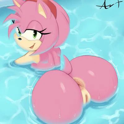 amy rose (sega, sonic the hedgehog (series)) created by marbleous
