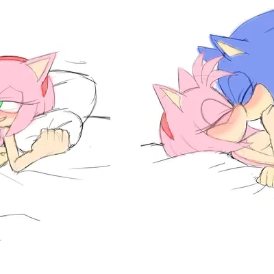 amy rose, sonic the hedgehog (sega, sonic the hedgehog (series)) created by angelofhapiness