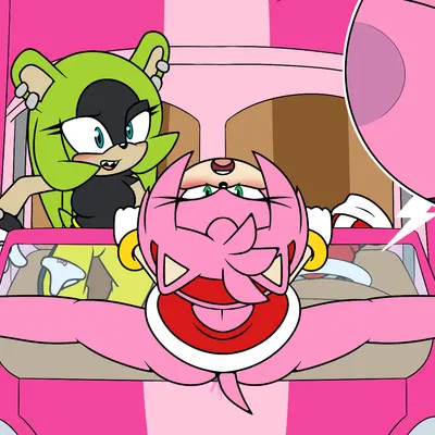 amy rose, surge the tenrec (idw publishing, sega) created by sonicguru