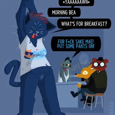 angus delaney, bea santello, gregg lee (night in the woods) created by anonyxnugax