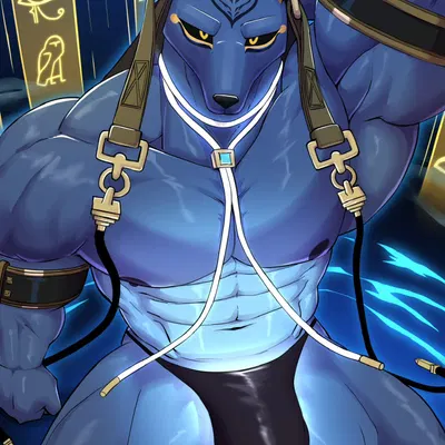 anubis, drew (dislyte) (dislyte, egyptian mythology) created by wolfblack43