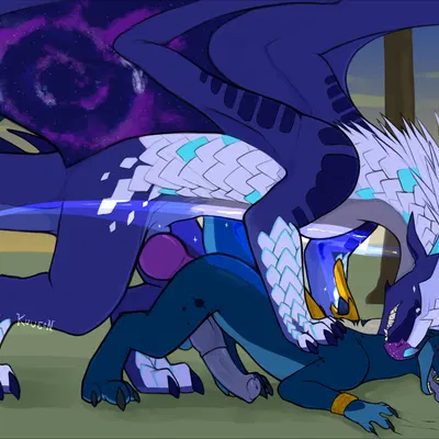 aurelius (auden), galaxy (dragon) (european mythology, mythology) created by kuueen