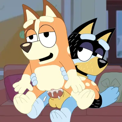 bandit heeler, chilli heeler (bluey (series)) created by omatic