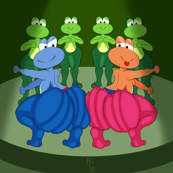 bandleader, frogette (nintendo, rhythm heaven) created by itsme hilo