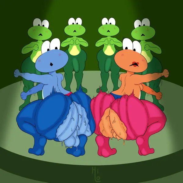 bandleader, frogette (nintendo, rhythm heaven) created by itsme hilo