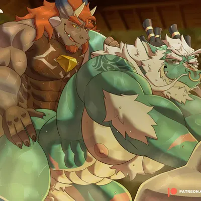 barboros (anothereidos r), xiaolong (anothereidos r) (anothereidos of dragon vein r, european mythology) created by black-kun