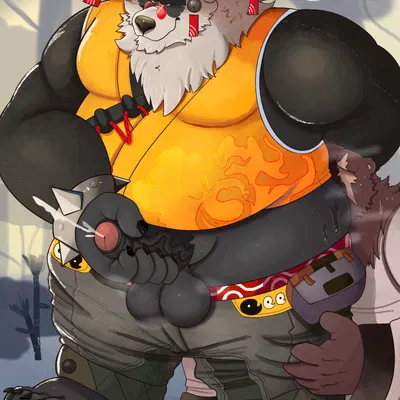 ben bigger, pan yinhu (mihoyo, zenless zone zero) created by grizzlyear34