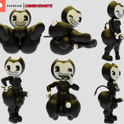 bendy the dancing demon (bendy and the ink machine) created by camseven