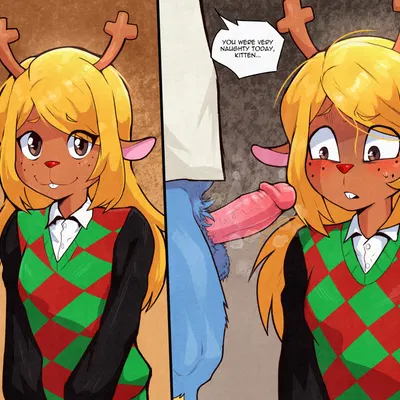 berdly, noelle holiday (deltarune, undertale (series)) created by kokobiel