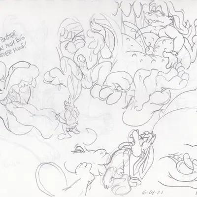 big boo, buster bunny (tiny toon adventures, warner brothers) created by thebigmansini