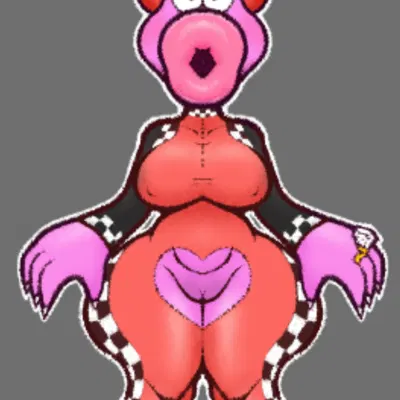 birdo (character) (mario bros, nintendo) created by slimey art